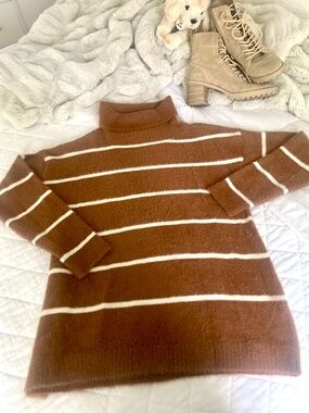 Boutique Knit Turtleneck Sweater